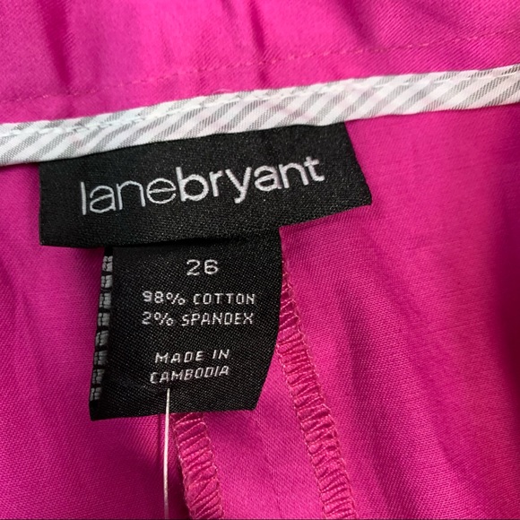 COPY - NWT Lane Bryant plus size fushia magenta stretchy pencil skirt Size 26 - Picture 6 of 12